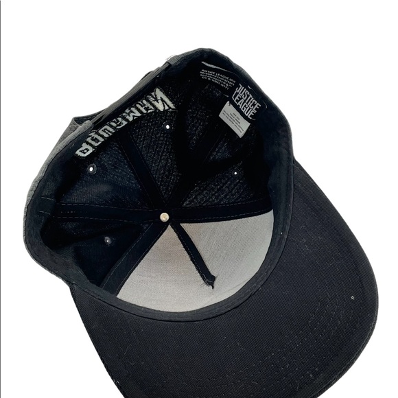 DC Comics Justice League Aquaman Embroidered Logo Black Snapback Hat Cap Adult - Picture 6 of 8